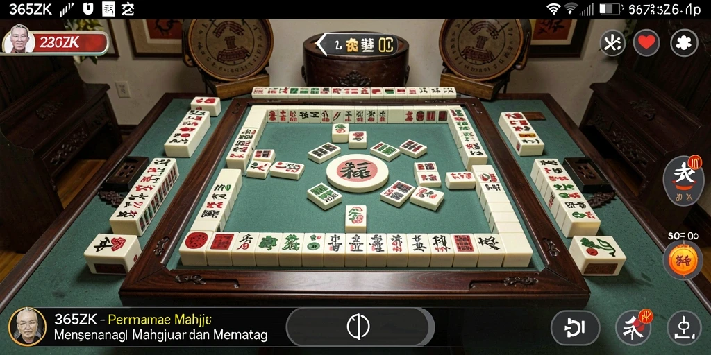 Tampilan screenshot dari permainan Mahjong yang menyoroti aksi seru dan tantangan.