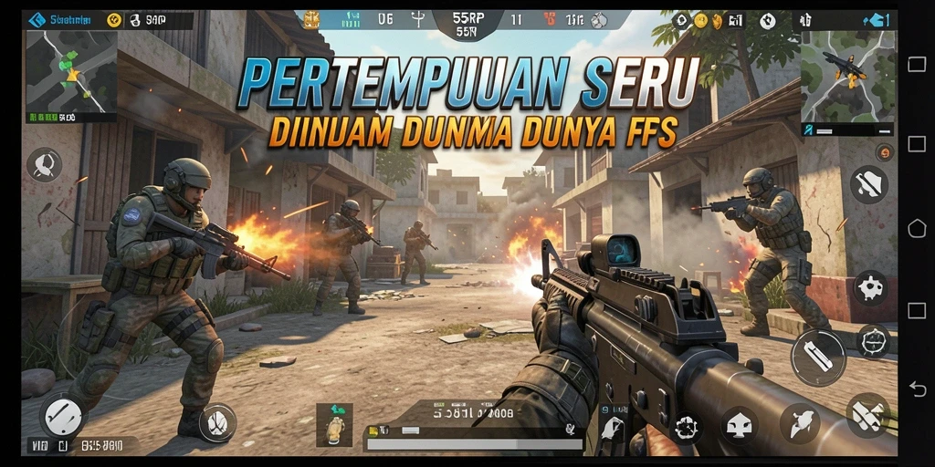 Gameplay intens dan mendebarkan di 55RP.