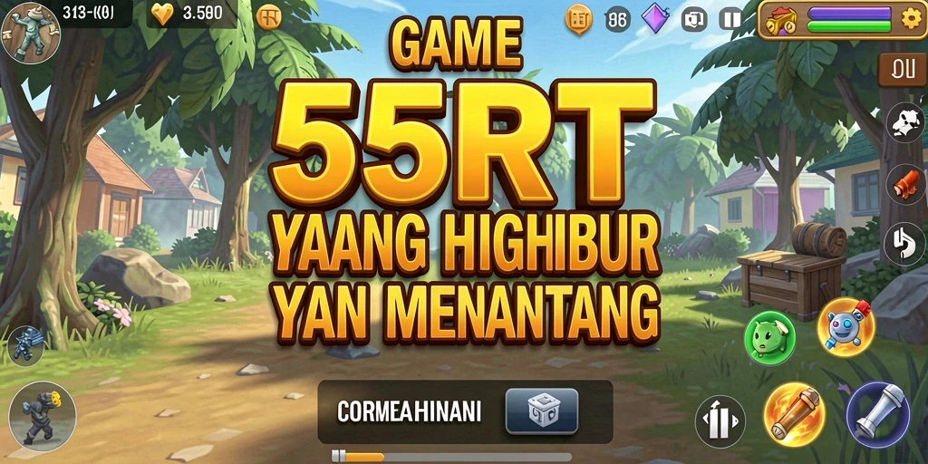 Tampilan gameplay 55RT yang menarik dengan mekanisme Idle.