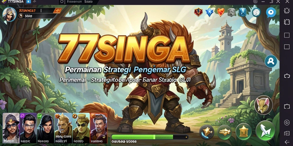 Tampilan gameplay menarik dari 77SINGA yang penuh strategi.