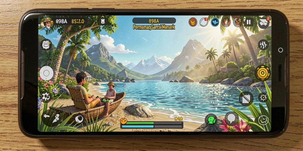 Tampilan gameplay menarik dari permainan Casual 898A.