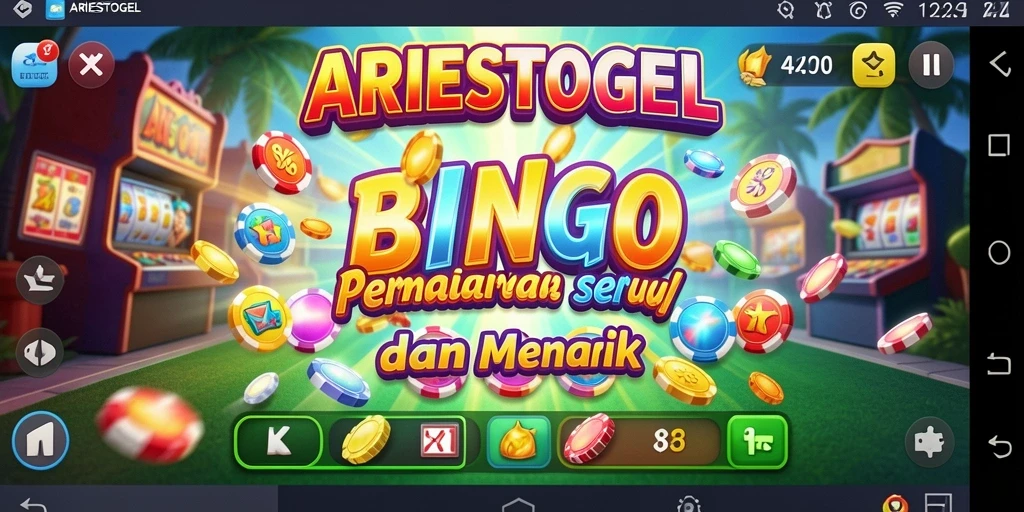 Tangkapan layar gameplay seru di ARIESTOGEL yang menampilkan bingo.