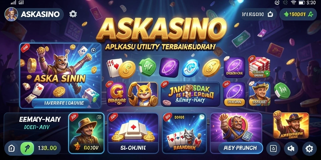 Tampilan utama ASKASINO dengan fitur pengingat yang intuitif dan mudah diakses.