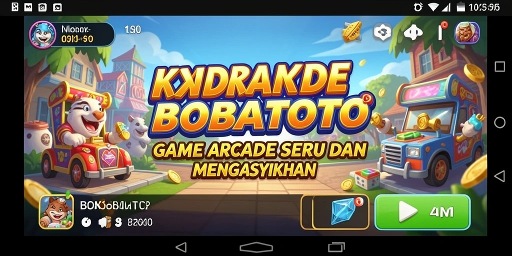 Tangkapan layar menunjukkan aksi cepat dari game Arcade BOBATOTO.