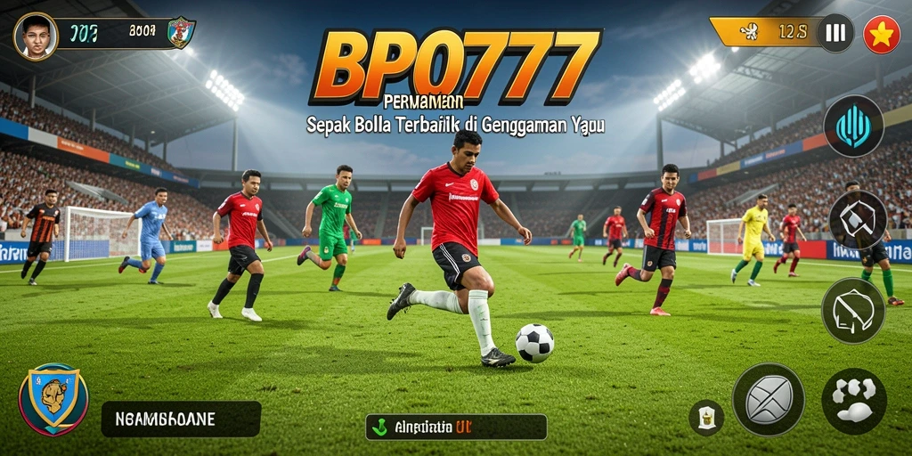 Tampilan gameplay BPO777 yang menakjubkan dalam aksi sepak bola.