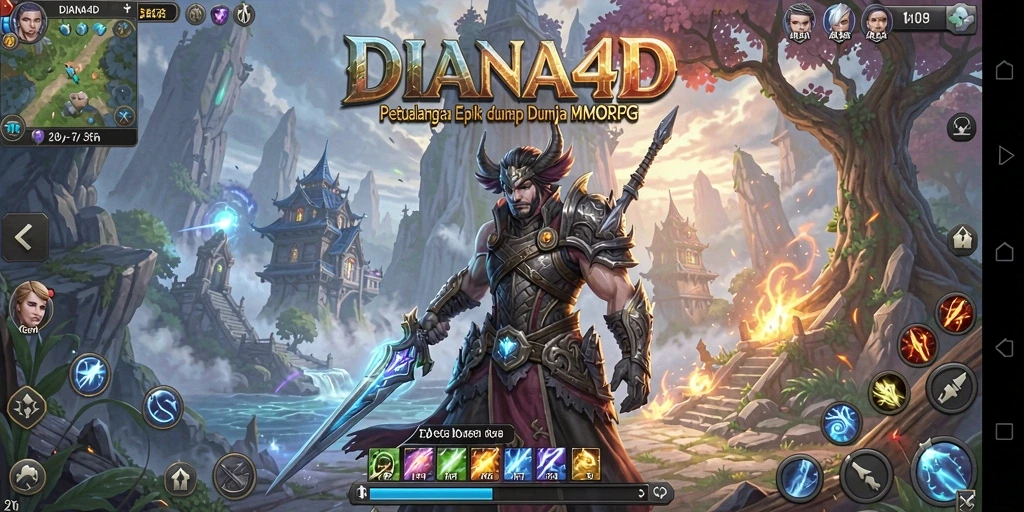 Screenshot menampilkan aksi seru dalam gameplay DIANA4D.