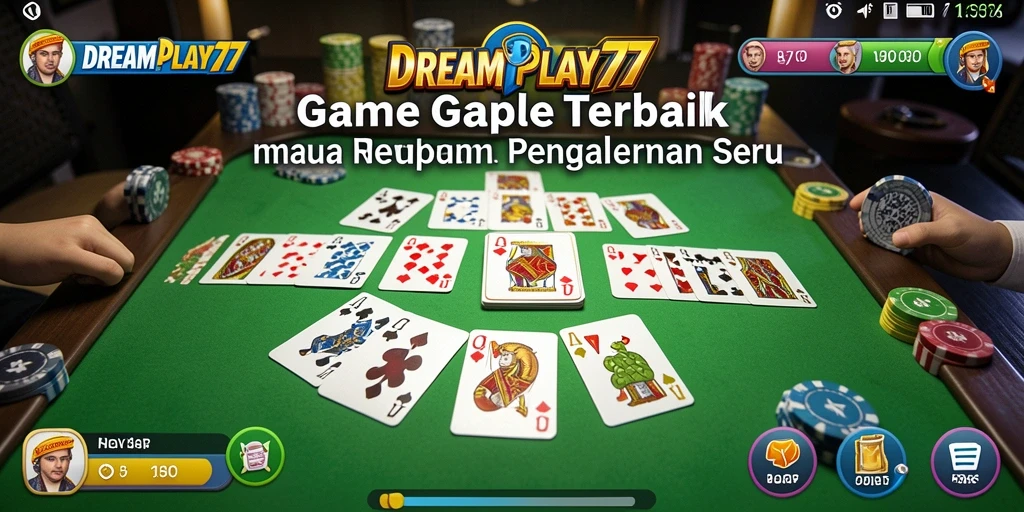 Tampilan gameplay Gaple yang seru dan interaktif.