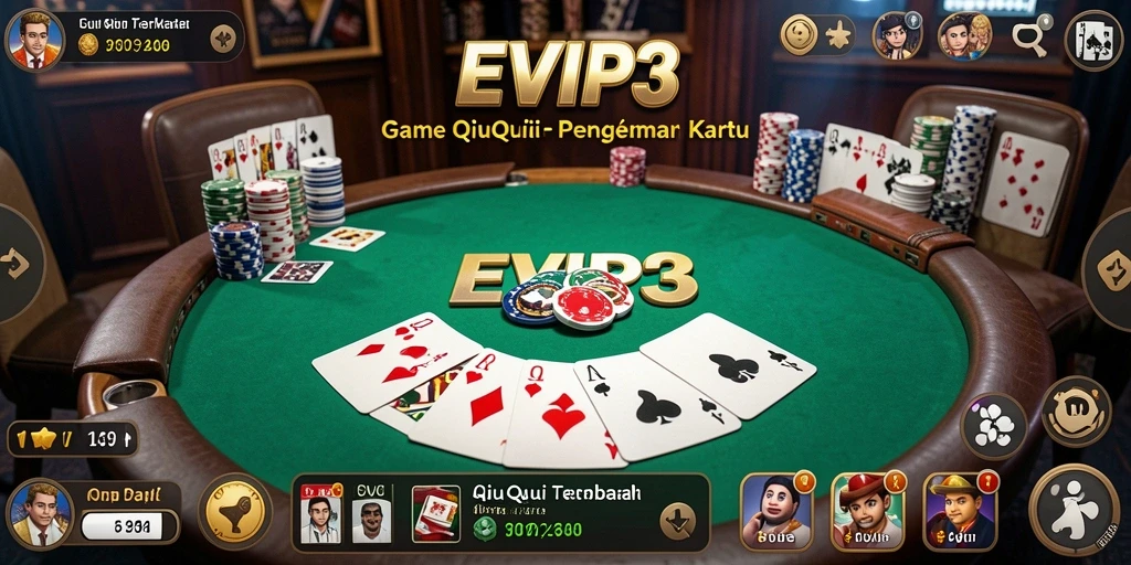 Tampilan gameplay seru dari EVIP3 yang menampilkan QiuQiu.
