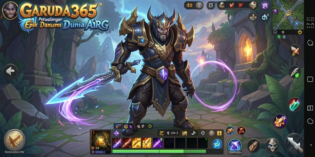 Tangkapan layar GARUDA365 menunjukkan pertarungan seru dalam dunia ARPG.