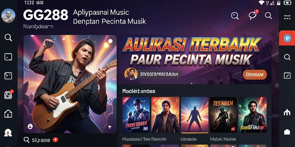 Tampilan antarmuka GG288 yang menarik dan user-friendly.