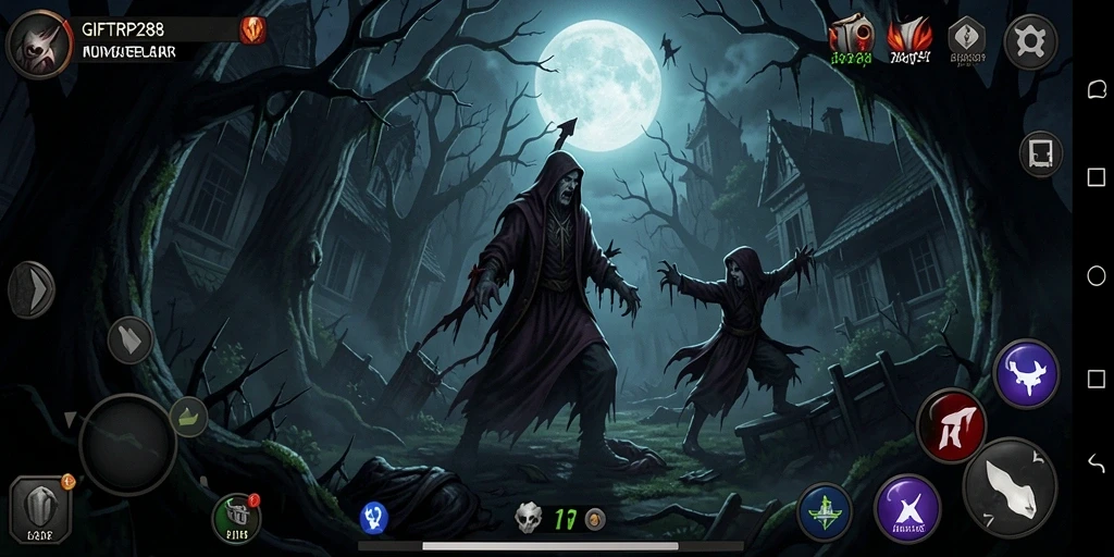 Tangkapan layar menampilkan gameplay menakutkan dari GIFTRP288.