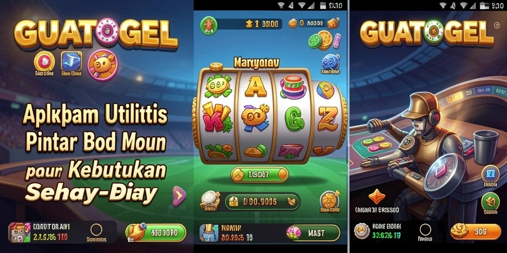 Tampilan utama GUATOGEL dengan fitur utilitas yang beragam.