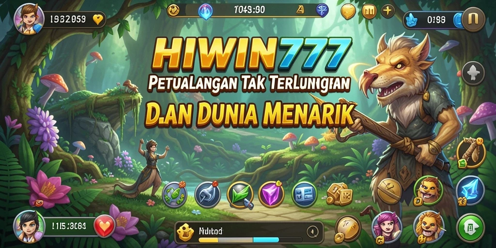 Tampilan gameplay HIWIN777 yang menampilkan petualangan mendebarkan.