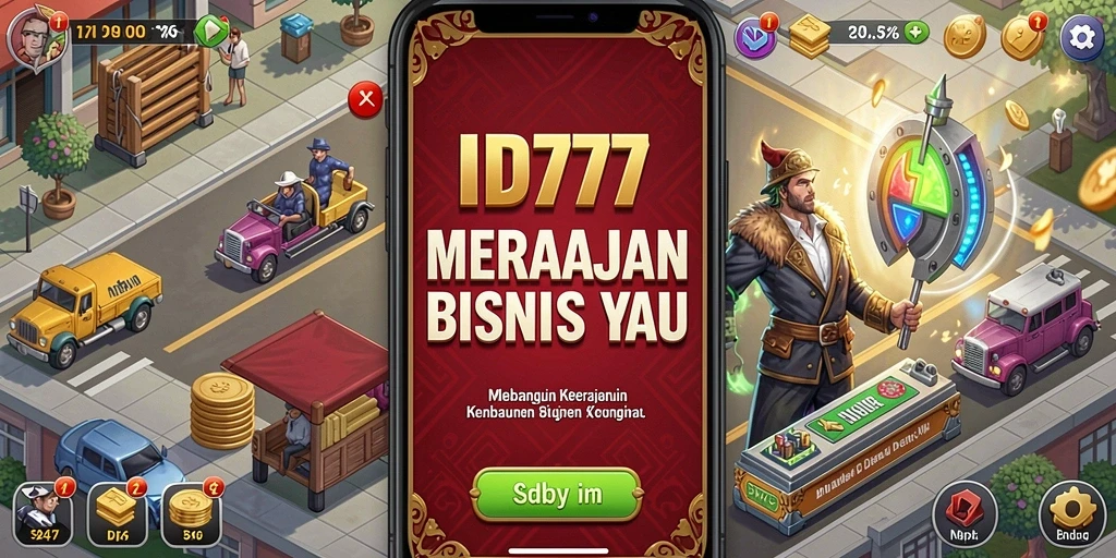 Tampilan gameplay seru ID777 dalam membangun bisnis.