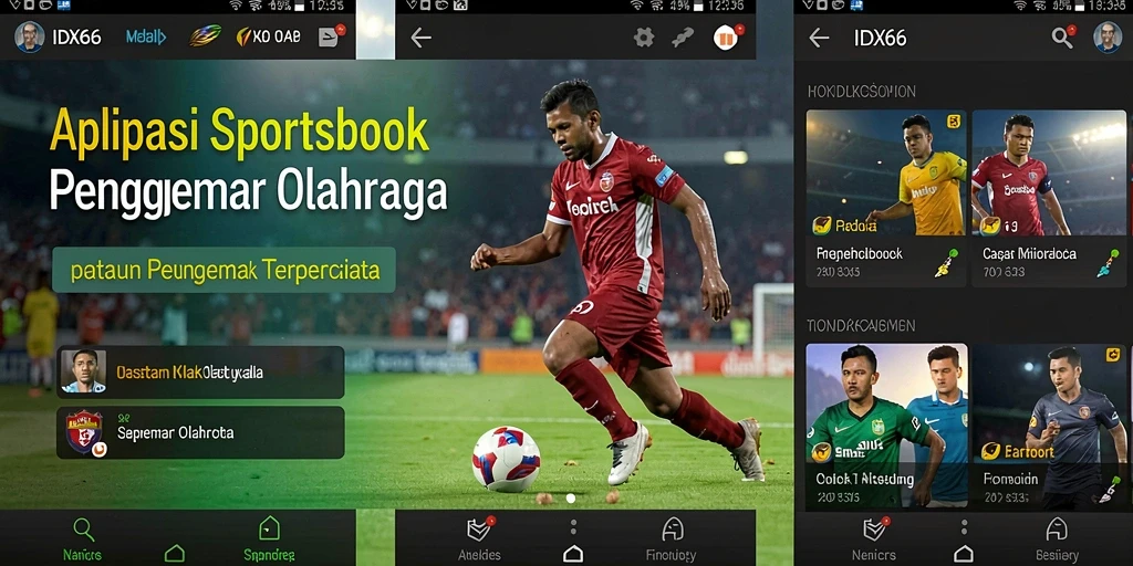 Screenshot utama IDX66 menampilkan pengalaman taruhan olahraga yang seru.