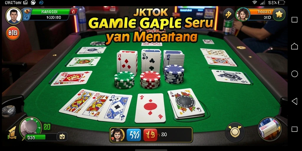 Gameplay menarik JKTOK dengan tampilan modern dan interaktif.
