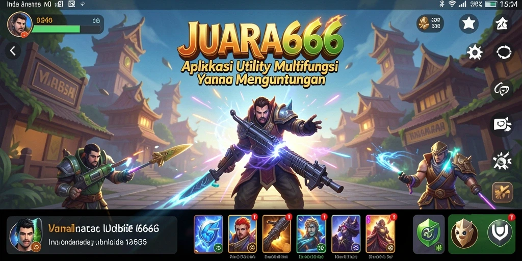 Tampilan utama JUARA666 dengan fitur Utility yang intuitif.