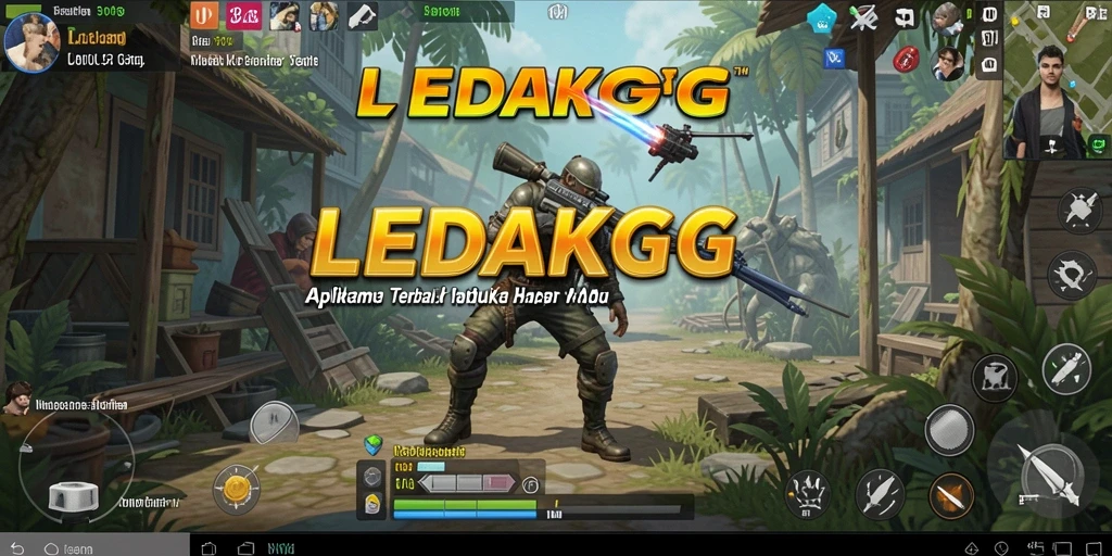 Tampilan antarmuka LEDAKGG yang sederhana dan fungsional.