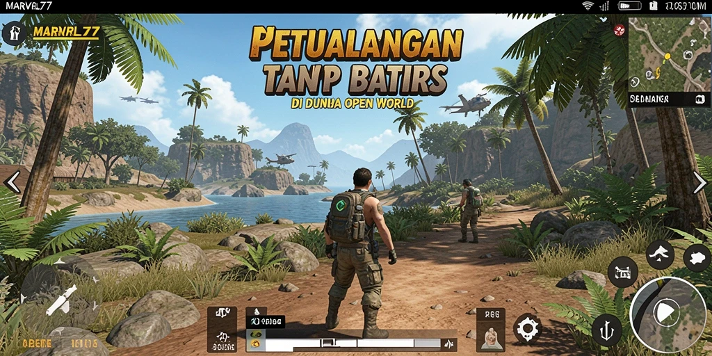 Screenshot <strong>MARVRL77</strong> menampilkan eksplorasi mendalam dalam dunia Open World.