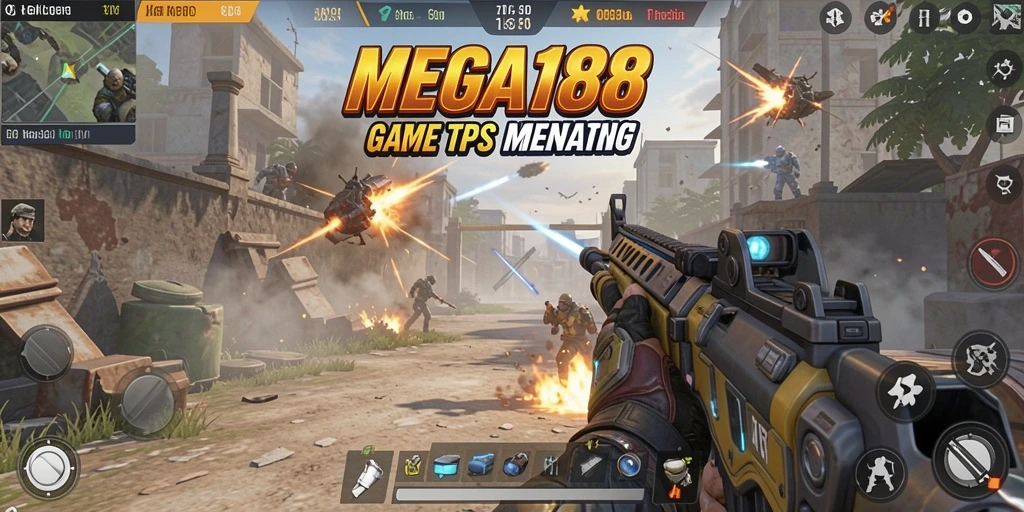 Gameplay mendebarkan dalam MEGA188 dengan aksi tembak-menembak intens.