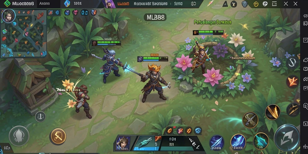 Tampilan gameplay menyenangkan di dunia pertanian MLBB8.