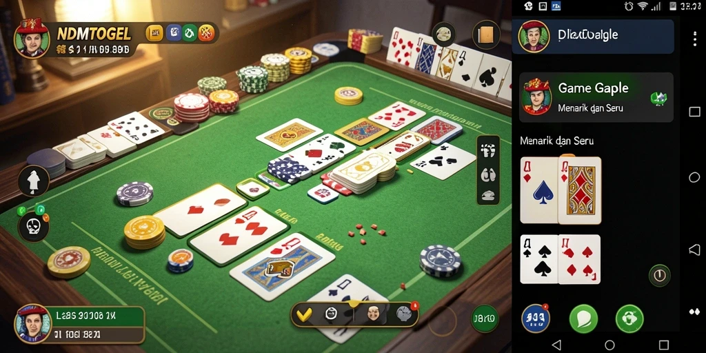 Gameplay seru NDMTOGEL yang penuh tantangan Gaple.