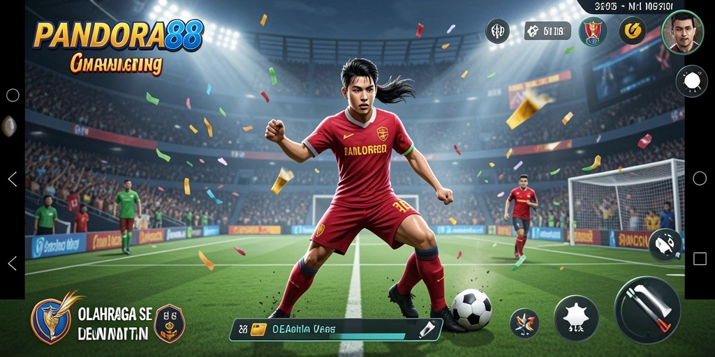 Tangkapan layar gameplay PANDORA88 yang menampilkan aksi olahraga seru