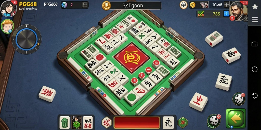 Tampilan gameplay Mahjong yang seru dan menantang di PGG68.