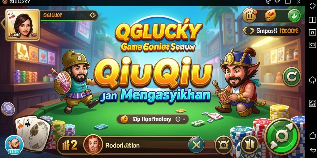 Tampilan gameplay seru dalam QGLUCKY yang penuh tantangan.