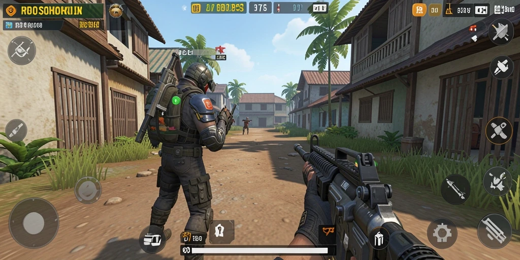Tampilan gameplay seru dari ROSOHOKI dengan aksi menegangkan.