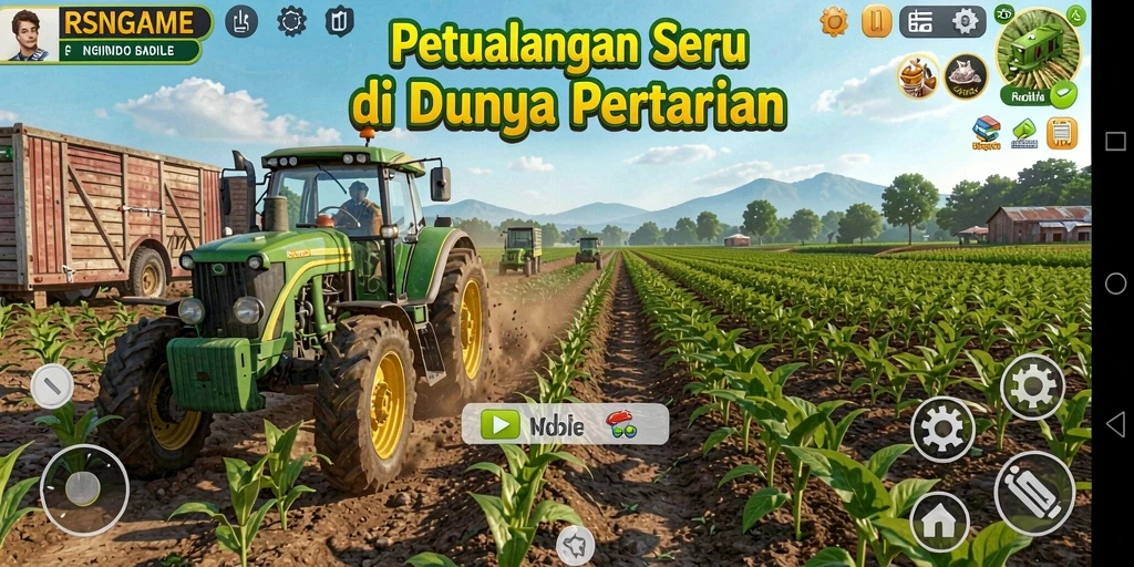 Gameplay menarik RSNGAME dalam dunia pertanian yang luas.