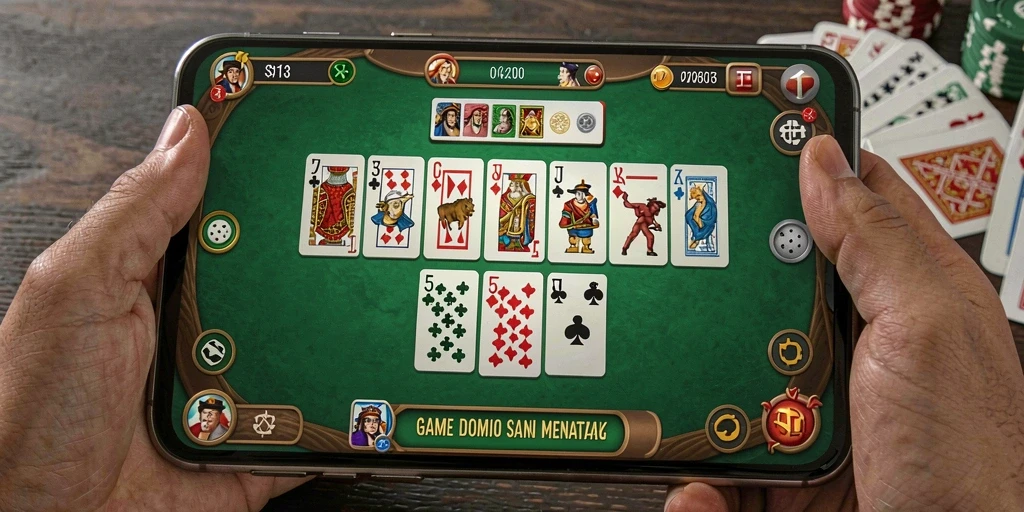 Screenshot gameplay S13 menunjukkan aksi seru permainan Domino.
