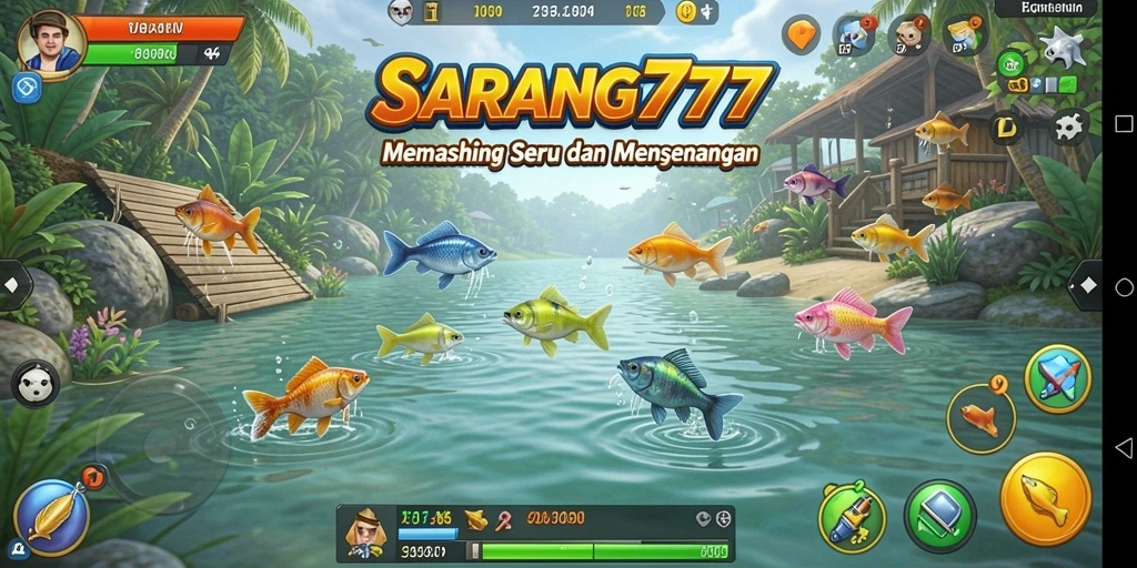 Tampilan menarik saat menangkap ikan di SARANG777.