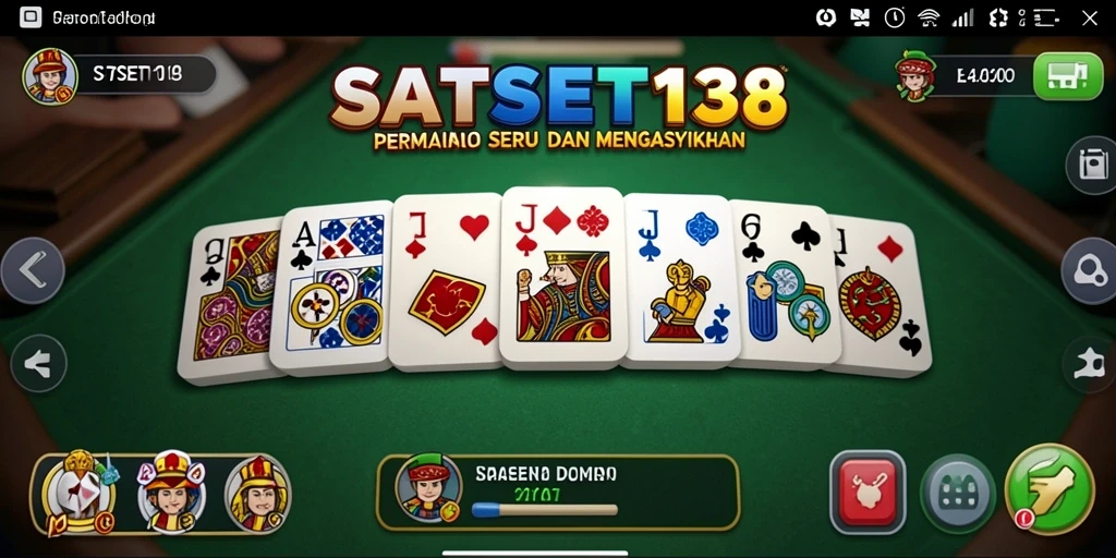 Tampilan gameplay Domino yang menarik di SATSET138.