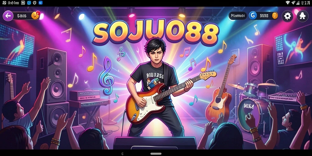 Tampilan gameplay interaktif SOJU88 yang seru dan penuh warna.