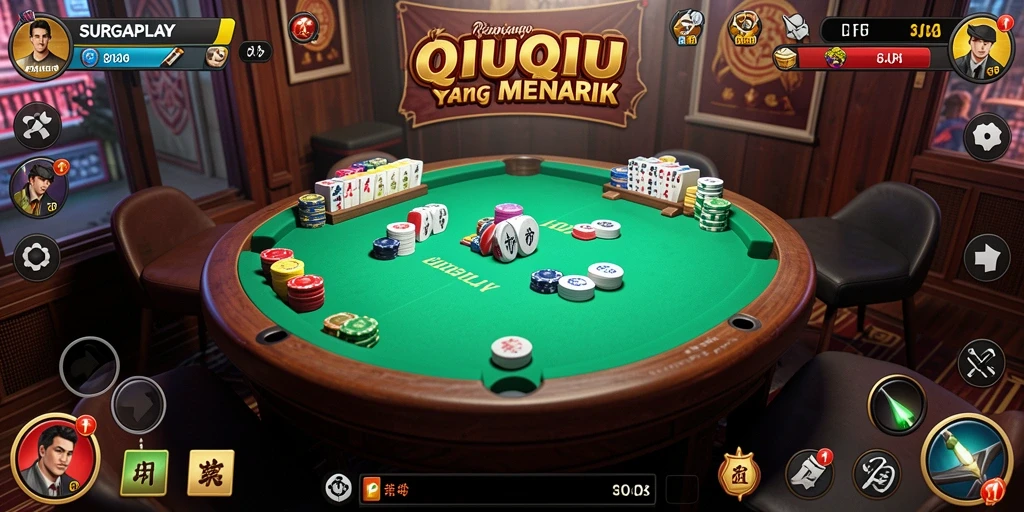 Tampilan gameplay SURGAPLAY QiuQiu yang seru