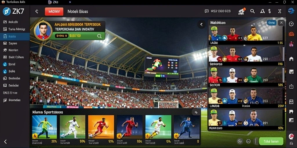 Screenshot gameplay ZK7 yang menunjukkan antarmuka taruhan yang menarik.